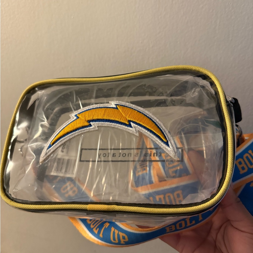 Chargers NFL Clear Crossbody Bag